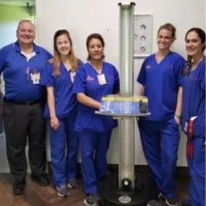 UV machine with EVS team
